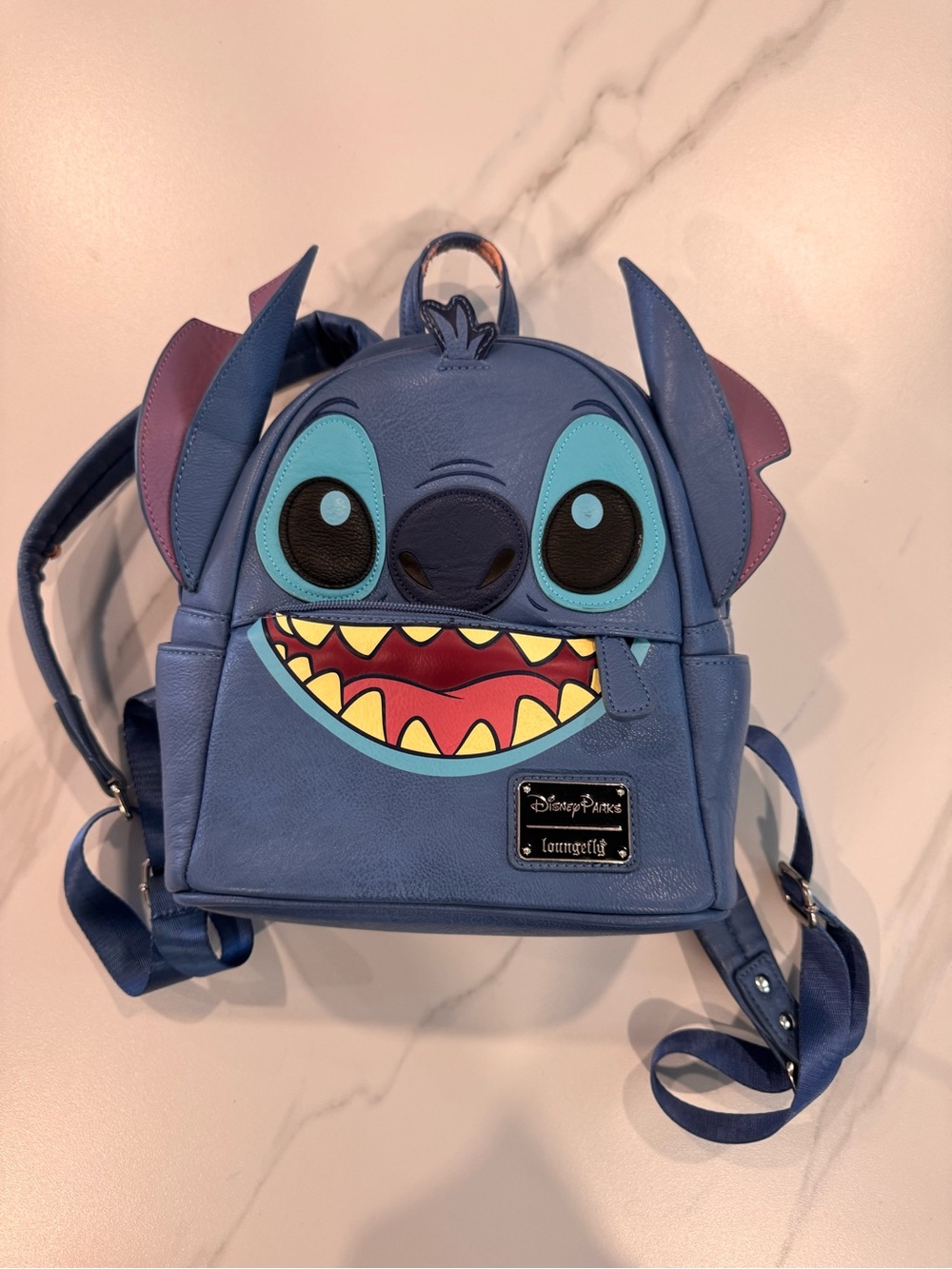 Loungefly Stitch Face Blue Kids Mini Backpack